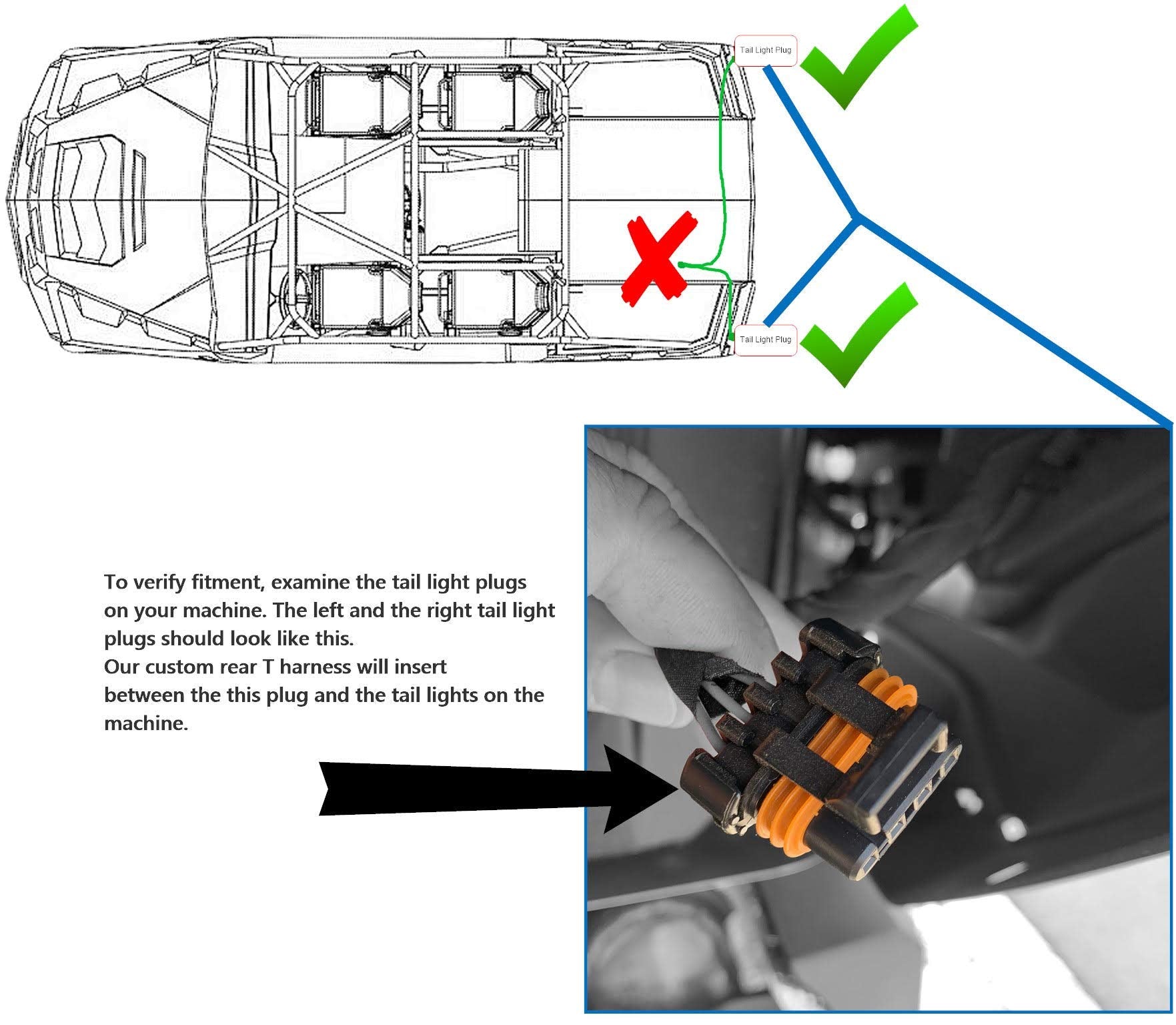 MCSADVENTURES Plug And Play Street Legal Turn Signal Kit With Horn And Hazard For 2019+ Polaris Ranger 1000, 2015+ RZR 900 S, Tr